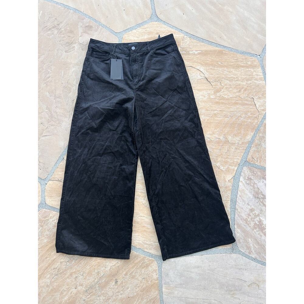 PAIGE Womens Harper Ankle Corduroy Pants - Black Size 32 BZ